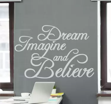 Wandtattoo Zitat inspirierende phrase kunst - TenStickers