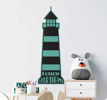 Wandtattoo zitat leuchtturm traumführung - TenStickers