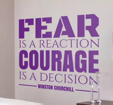 Wandtattoo Zitat Winston Churchill - TenStickers