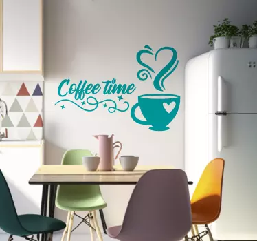 Wandtattoo Küche kaffeezeit - TenStickers