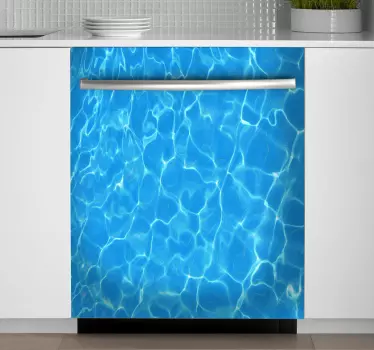 Spiegelndes Wasser Wandtattoo Küche - TenStickers