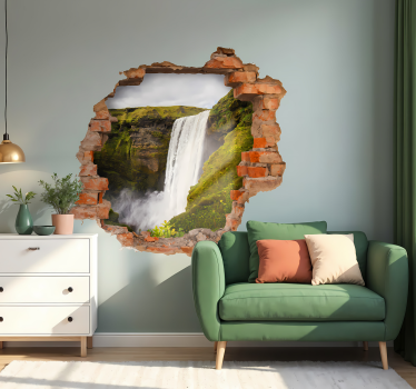 Wasserfall Visuelle Effekte Wandaufkleber - TenStickers