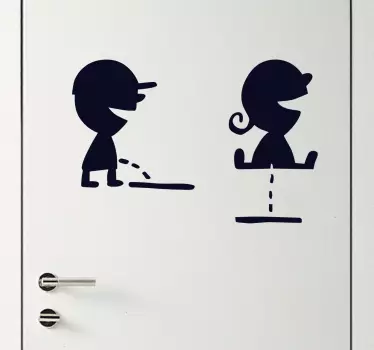 WC Aufkleber Kinder - TenStickers