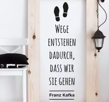 Kafka Zitat Wandtattoo Schlafzimmer - TenStickers