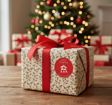Weihnachtsaufkleber für geschenke mit namen - TenStickers