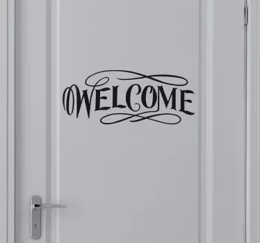 Türaufkleber Welcome - TenStickers