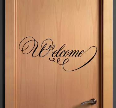 Welcome Schrift Aufkleber - TenStickers