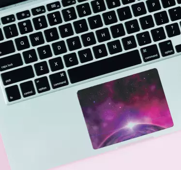 Weltraum Trackpad Sticker - TenStickers