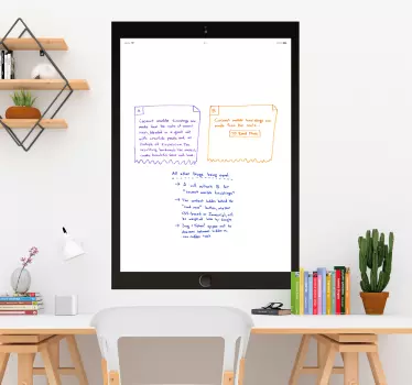 Whiteboard Folie textnachrichtenanzeige - TenStickers