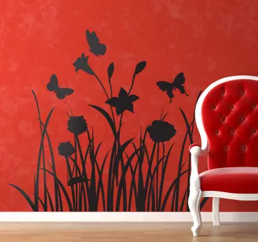 Wandtattoo Pflanzen hohes Gras - TenStickers