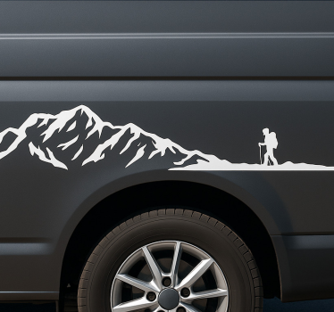 Wohnmobil Aufkleber bergwanderseite - TenStickers