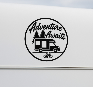 Wohnmobil Aufkleber das textabenteuer erwartet sie! - TenStickers