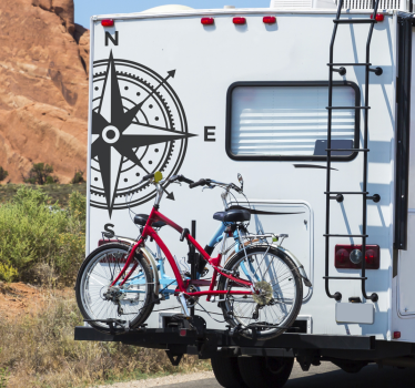 Wohnmobil Aufkleber doppelseitiger kompass - TenStickers