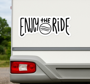 Wohnmobil aufkleber genieße die fahrt - TenStickers