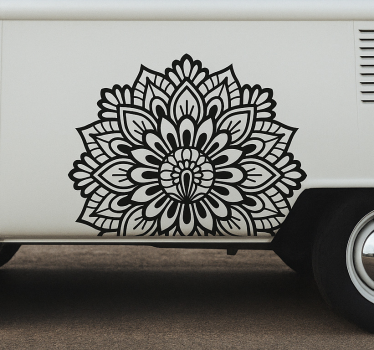 Wohnmobil aufkleber im lotus stil mandala - TenStickers