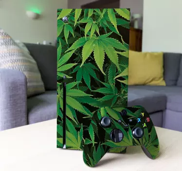 Sticker Ranke Pflanze Marihuana Pflanze Xbox - TenStickers