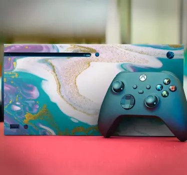Xbox skin mit marmoriertem akzentmuster - TenStickers