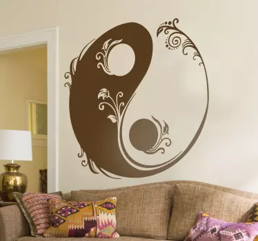 Yin und Yang Sticker - TenStickers