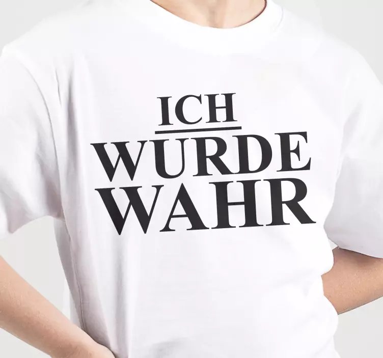 Original t shirt wünsche erfüllt statement - TenStickers