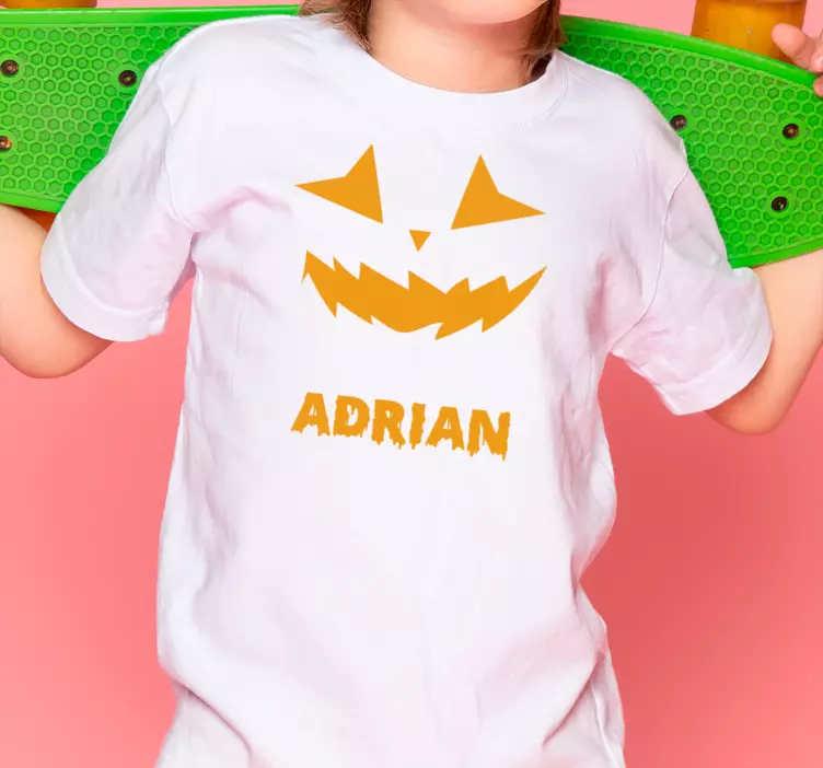 T Shirt Halloween individuelles kürbisdesign - TenStickers