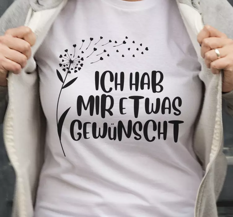 Mutter Tochter T Shirt Wunschtext löwenzahn - TenStickers