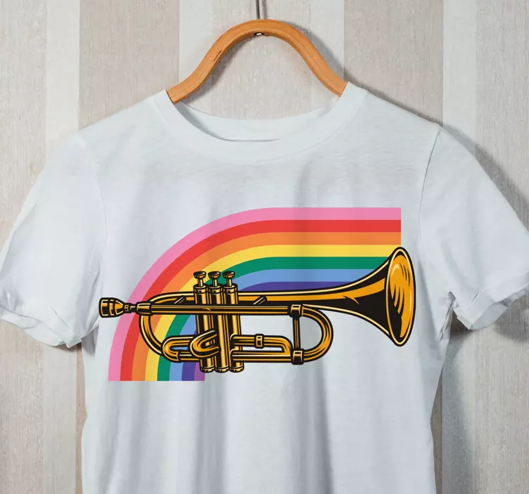 Original T Shirt bunter trompetenregenbogen - TenStickers