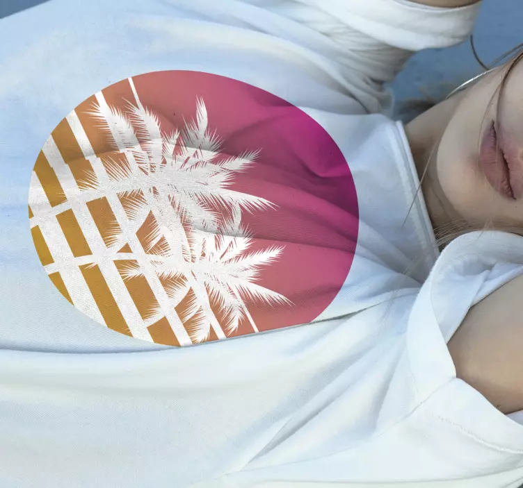 Original T Shirt palmenkreis - TenStickers