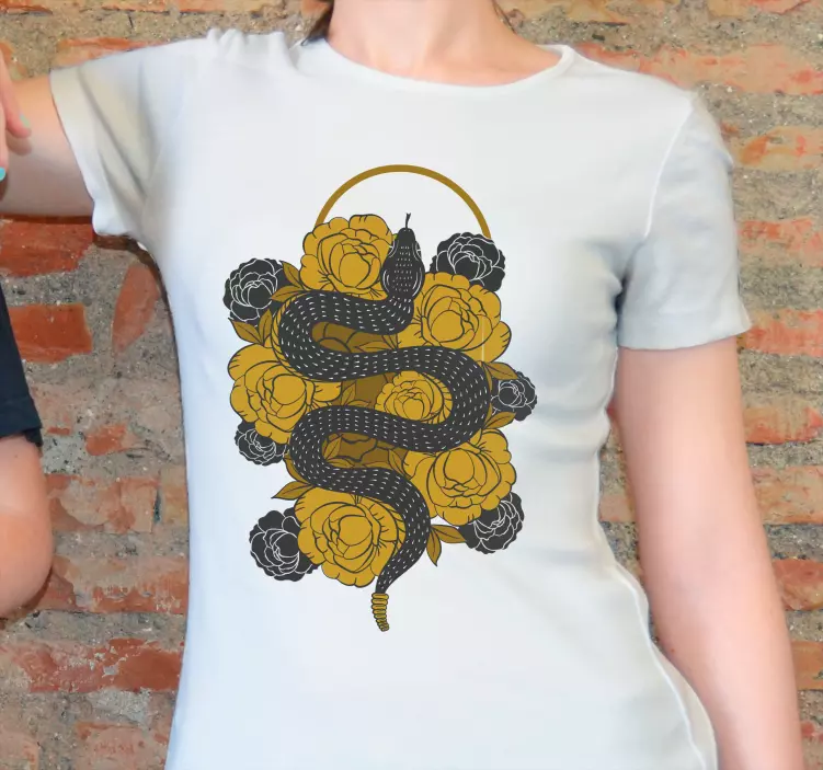 Original T Shirt schlangenblumenmotiv - TenStickers
