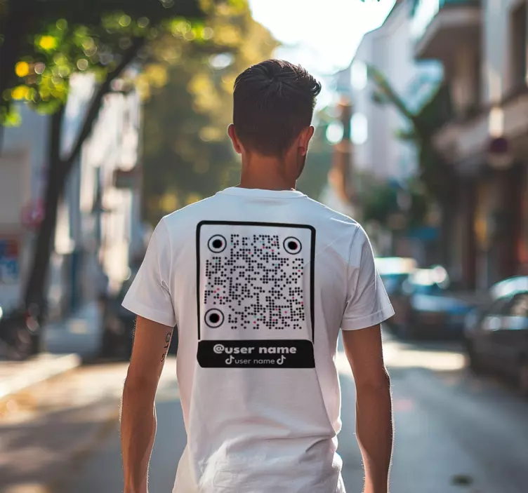 Original T Shirt TikTok QR-Code - TenStickers