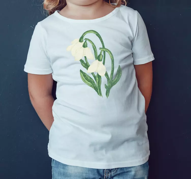 Original T Shirt weiße frühlingsblume - TenStickers