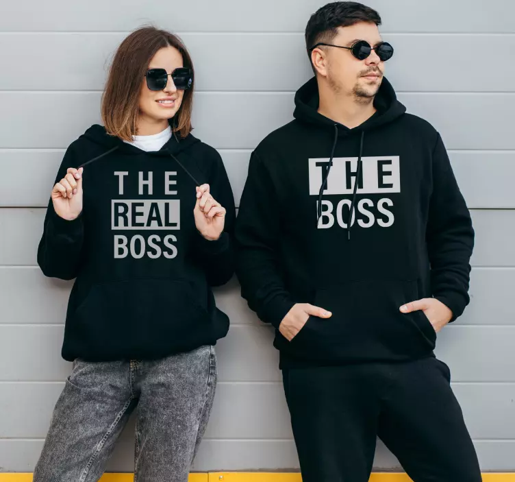 Partner Pullover The Boss and The Real Boss - TenStickers