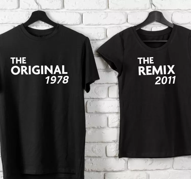 Vater Sohn T Shirt Orginal und Remix - TenStickers