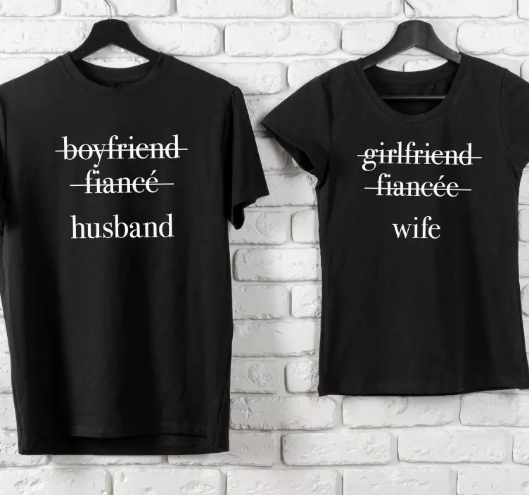 Partner T Shirts Husband and Wife - TenStickers