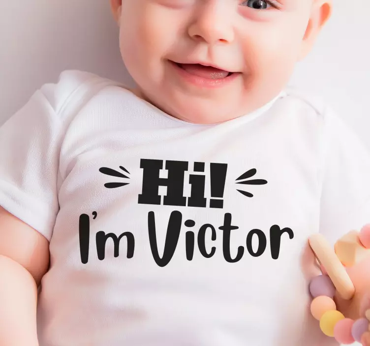 T-Shirt Baby Maßgeschneidertes hallo-shirt - TenStickers
