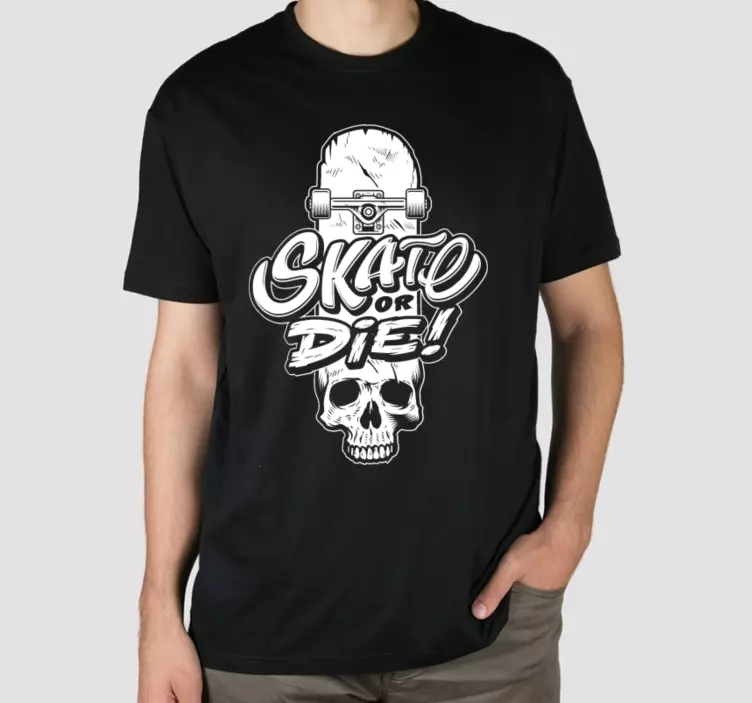 Skate grab graffiti individuelles T-Shirt - TenStickers