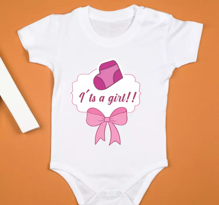 T-Shirt Baby bekanntgabe des geschlechts - TenStickers