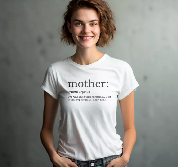 Muttertag T Shirt Definition - TenStickers