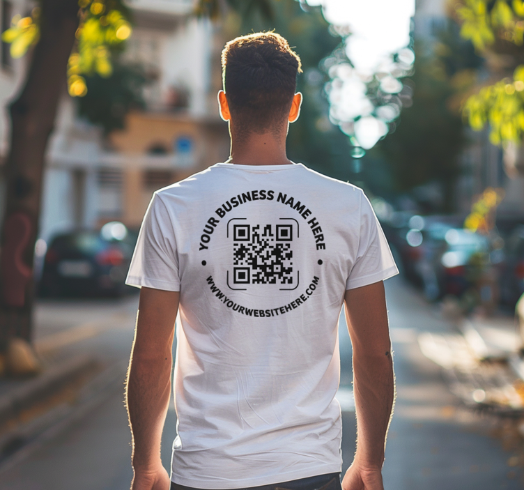 Original T Shirt qr-code für unternehmen - TenStickers
