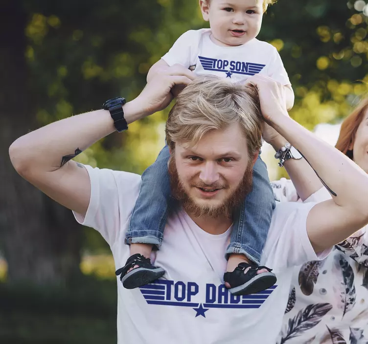 Vater Sohn T Shirt Top Son Top Dad - TenStickers
