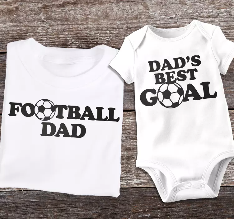 Vater Sohn T Shirt fußball vater - TenStickers