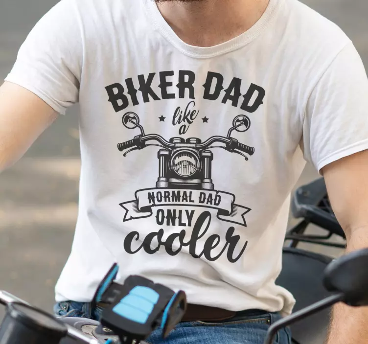 T Shirt Vatertag Biker Papa - TenStickers