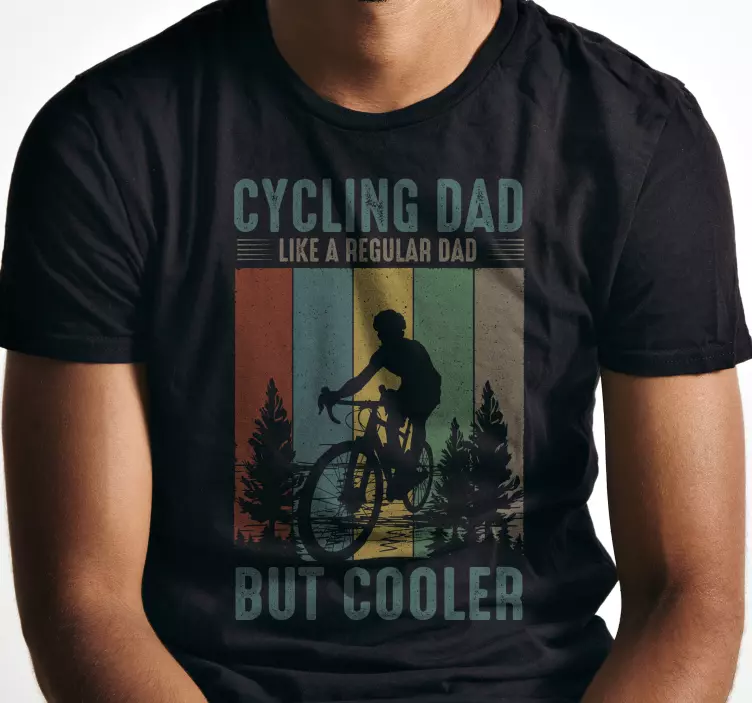 T Shirt Vatertag Cycling Dad - TenStickers