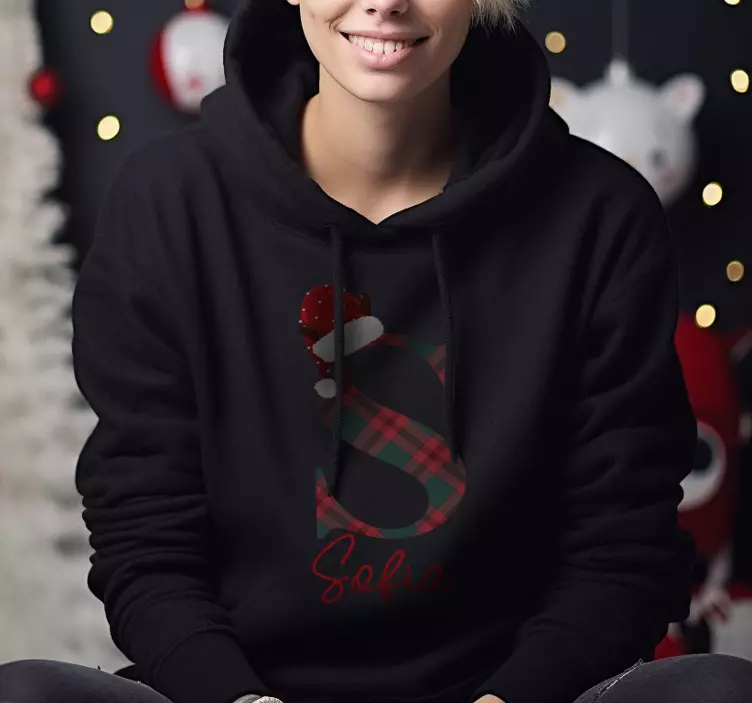 Weihnachtspullover Initiale mit Namen - TenStickers