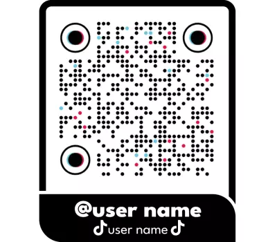 Original T Shirt TikTok QR-Code - TenStickers