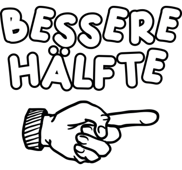 Pärchen T Shirts bessere hälfte und andere hälfte - TenStickers