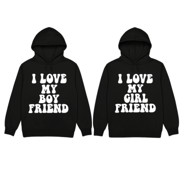 hoodie ich liebe mein paar - TenStickers