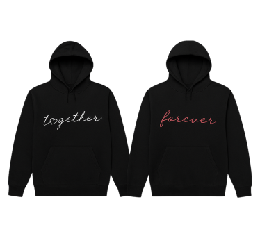 hoodie paar für immer zusammen - TenStickers