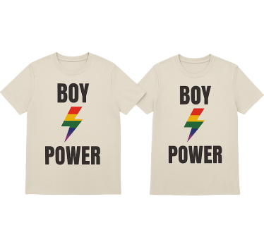Pärchen t shirts lgbt jungs power - TenStickers
