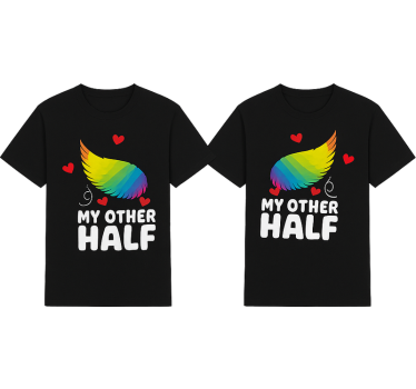 Pärchen t shirts lgbt mein anderer teil - TenStickers