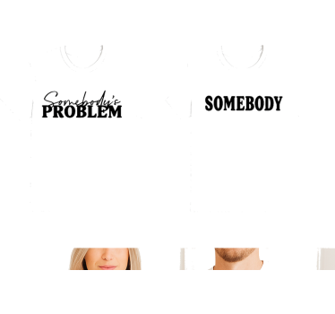 Pärchen t shirts jemandes problem - TenStickers